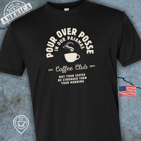 USA-Made Pour Over Coffee T-Shirt - Pour Over Posse